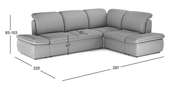 Диван модульный Луис велюр бежевый