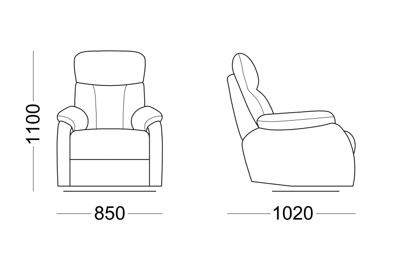 Кресло Берн 2 глайдер велюр коричневый