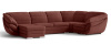 Диван модульный Алекс велюр красный