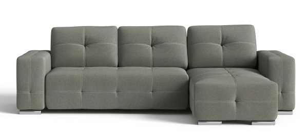 Диван угловой Феликс замша серый